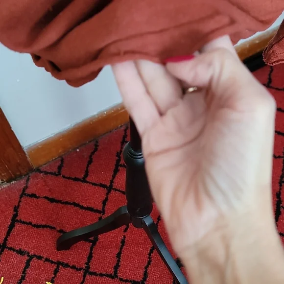 Urban Outfitters Deep Terra Cotta  Wrap Blouse - Picture 6 of 10